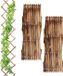 Relaxdays Plantenklimrek set van 3 - uitschuifbaar - 180 cm - dennenhout - bruin