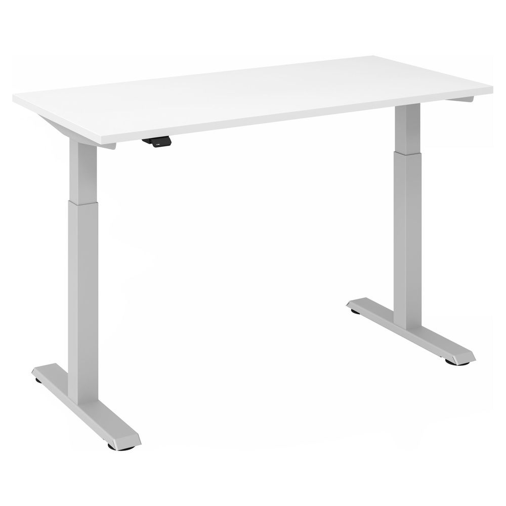 hjh OFFICE PRO XMST 614 S - Tafelhoogte I Elektrisch in hoogte verstelbaar Wit/Zilver