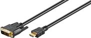 Goobay 61581 DVI-D/HDMI™ kabel verguld - DVI-D male Single-Link (18+1 pin) > HDMI™ male (type A)
