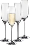 Schott Zwiesel Champagneglas Vinos (set van 4), sierlijke champagneglazen met mousseerpunt, vaatwasmachinebestendige Tritan-kristalglazen, Made in Germany (artikelnummer 130010)