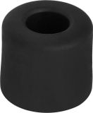 Deltafix Deurbuffer - deurstopper - zwart - rubber - 30 x 25 mm - schroefbevestiging