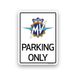 4R Quattroerre.it Parking Only bord voor MV Agusta, bord voor garage, werkplaats, doos, Made in Italy, officieel gelicentieerd product, 28 x 40 cm (wit)