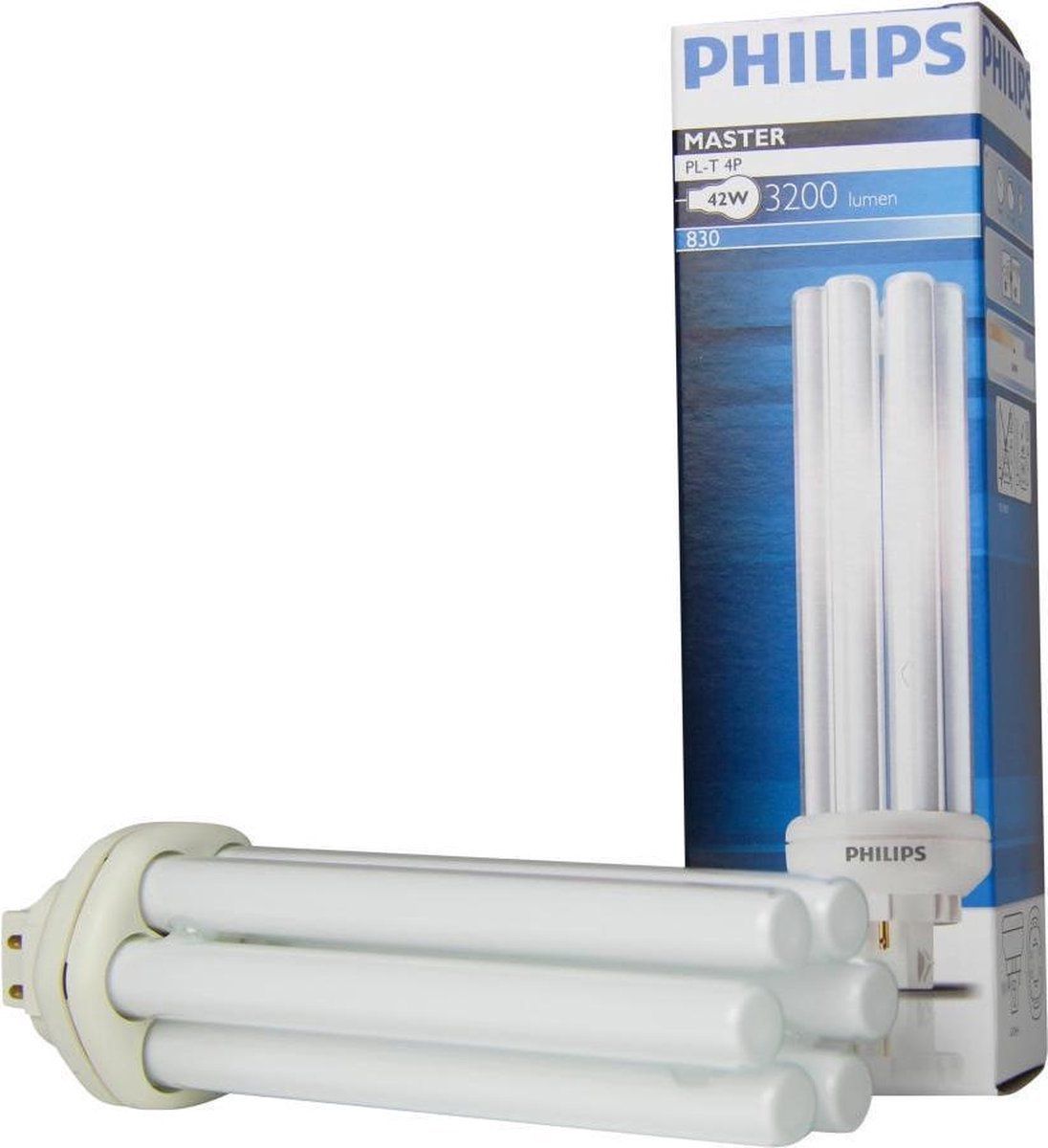 Philips Master PL-T 42W 830 4P - 2 stuks