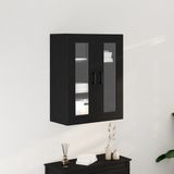vidaXL Wandkast Zwart Eiken 69,5 x 34 x 90 cm
