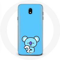 Maniacase Hoesje voor Samsung Galaxy S5 Bangtan BTS BT21 Koya RM blauwe achtergrond