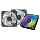 ARCTIC P14 PWM PST A-RGB 0dB - 140mm Case Fan - Black (3-Pack)