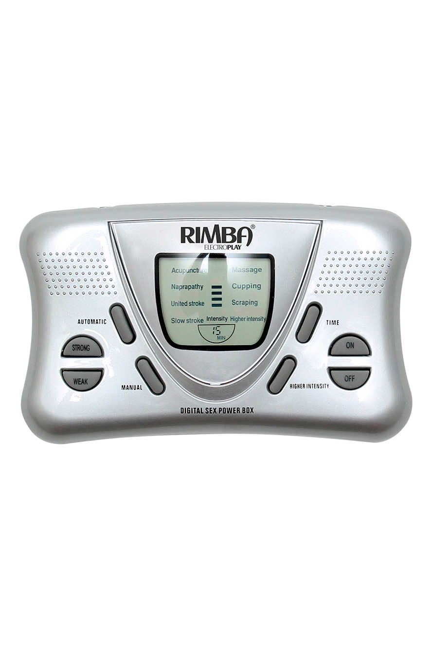 Rimba Electro Play - Electronische Erotische Stimulatie - Powerbox Set Met LCD display - Grijs