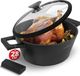 Casserole 28 cm avec couvercle - Fond entièrement en acier inoxydable - Convient à tous types de cuisinières - Induction comprise
