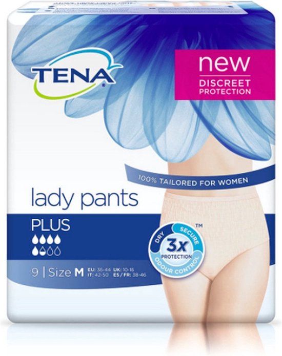 Tena Lady Pants - Silhouette Plus Medium - 9 stuks