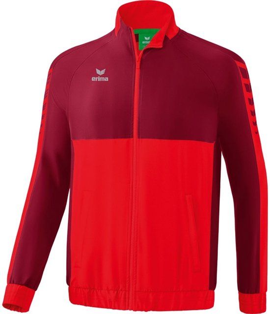 Erima Six Wings Presentatiejack Heren - Rood / Bordeaux - XL