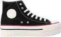 Victoria Hoge sneakers met veters Zwart
