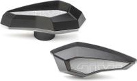 GIVI - SLD01AL Slider en polymère, renforcé, avec fibre de verre, avec insert en aluminium laqué, partie et anodisation, couleur aluminium