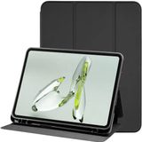 Selected by GSMpunt.nl OnePlus Tablet Hoes Geschikt voor OnePlus Pad 3 | Luxe Tri-Fold Book Case | Kunst Leren Bescherm Hoes | Standaard Functie | Zwart