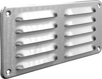 Gavo grille à ailettes 215x105mm - grille extérieure - bord retourné - Inox