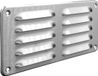 Gavo grille à ailettes 215x105mm - grille extérieure - bord retourné - Inox