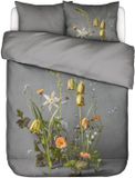 Essenza Ficaria Dekbedovertrek Biologisch Katoensatijn Grijs - Lits-Jumeaux - 240x200/220 cm