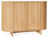 3xE living Commode 160 cm, 2 portes, chêne Cremona, pieds en bois