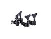 ORTEGA Ukelele Bass stemmechanisme set, open gear, glanzend zwart (OTMUB-GB)