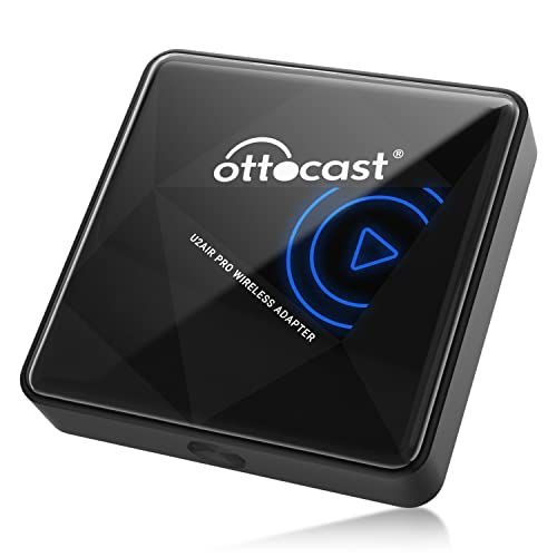 Ottocast Draadloze Carplay-adapter voor iPhone, draadloze carplay-dongle voor iOS Plug & Play Automatische verbinding Draadloos Compatibel met Fabriek Bedraad Carplay-voertuig (Jaar: 2016-2024)