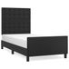 VidaXL Bedframe met hoofdeinde, kunstleer, zwart, 200x200 cm