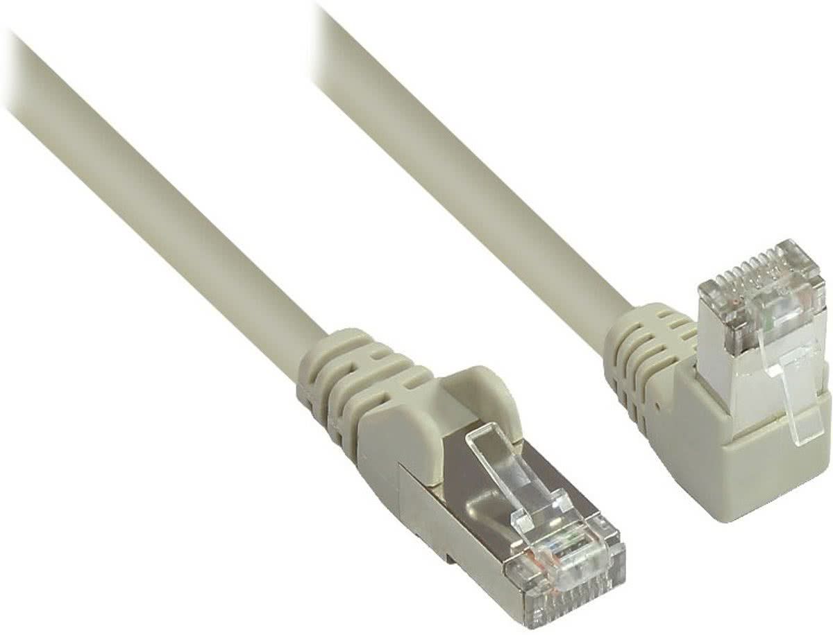 S-Impuls S/FTP netwerkkabel haaks/recht grijs - CAT6 - 5 meter