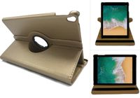 iCall Hoes voor Apple iPad Pro 10.5 2017 Book Case 360 Graden Draaibaar - Goud Leer Cover Rotatie Hoesje voor iPad Pro 10.5 2017