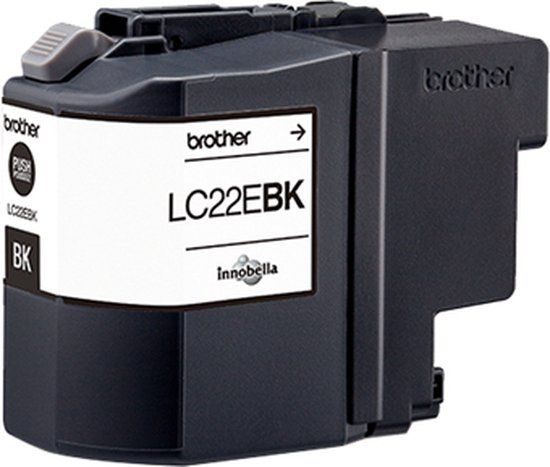 Brother LC-22EBK Zwart - Inktcartridge - 2400 pagina's