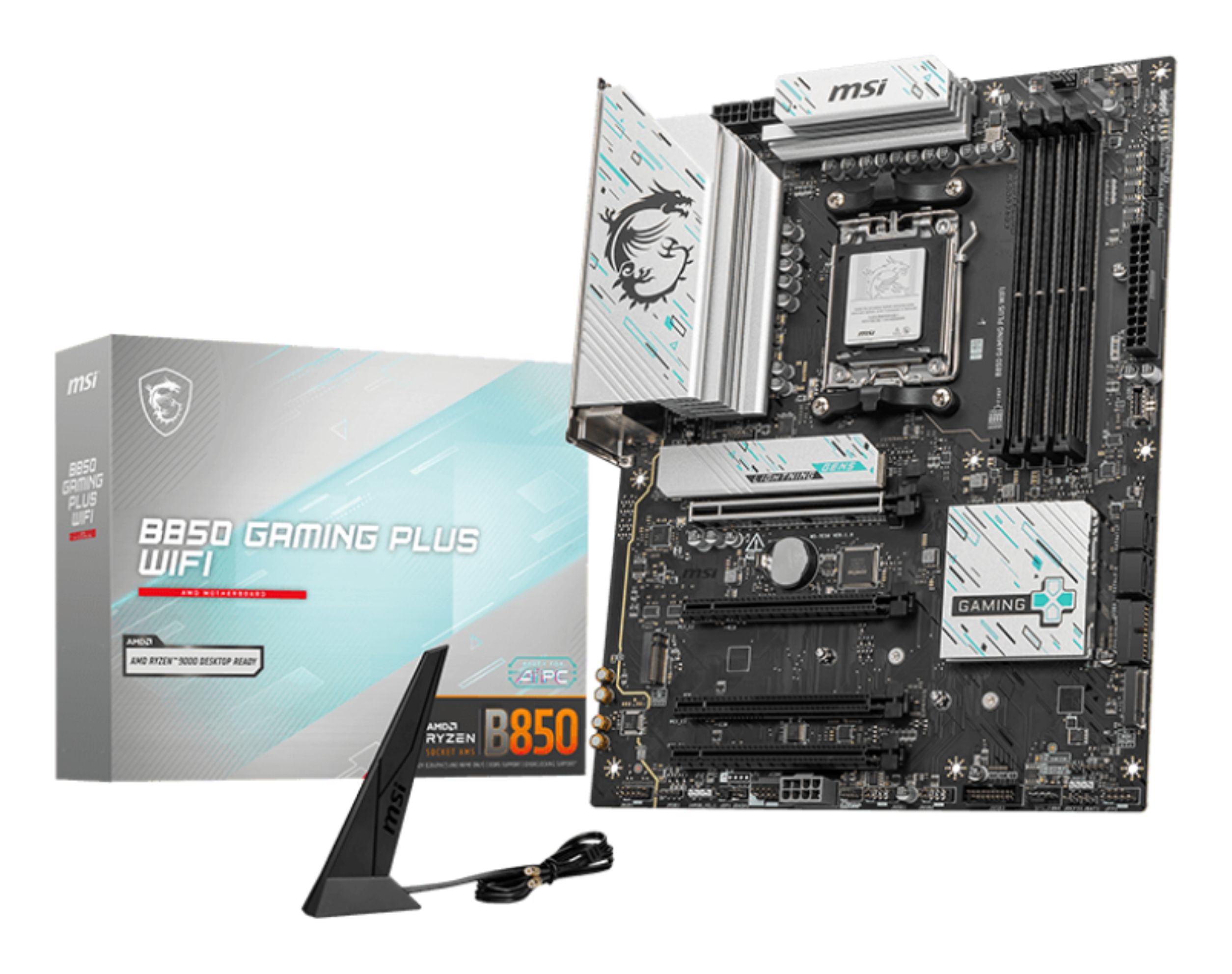 MSI B850 GAMING PLUS WIFI - Moederbord - AMD B850 - ATX - Socket AM5 - DDR5 - WiFi 7