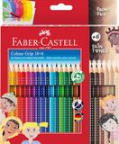 FABER-CASTELL Colour Grip kleurpotloden, 24 stuks, breukbestendig