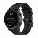 By Qubix Garmin By Qubix - Siliconen Sportbandje - Zwart - 26mm Quickfit - Geschikt voor Garmin Fenix 9 / 9 Pro (51mm)