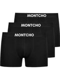 MONTCHO - Essence Series - Boxershort Heren - 3 Pack - Zwart - Maat XL