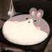 Unyqoos® Coussin de siège rond confortable et mignon pour enfants - Gris