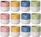 Siaki Koffiemokken Bright morning - set 12x stuks - porselein - multi kleuren - 180 ml - theemokken