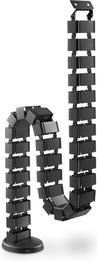 Digitus Kabelslang 130 cm ABS kunststof, Metaal Zwart flexibel