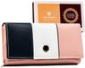 Peterson - Grand portefeuille de sport en cuir pour femme - Bouton-pression - Rose