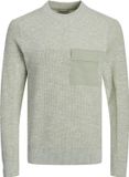 Jack & Jones Pull Jcodigital Linen Knit Crew Neck 12253926 Desert Sage Hommes Taille - XXL