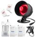 Système d'alarme domestique sans fil - 115 dB - Kit d'alarme avec capteur de porte et détecteur de mouvement