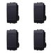 IXTRIMA Schakelaar 1P 16A unipolar kleur zwart compatibel met Bticino Living International/Light 4 stuks