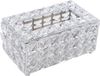 Rakmishop Boîte à mouchoirs Kristal - Moderne - Argent - Métal