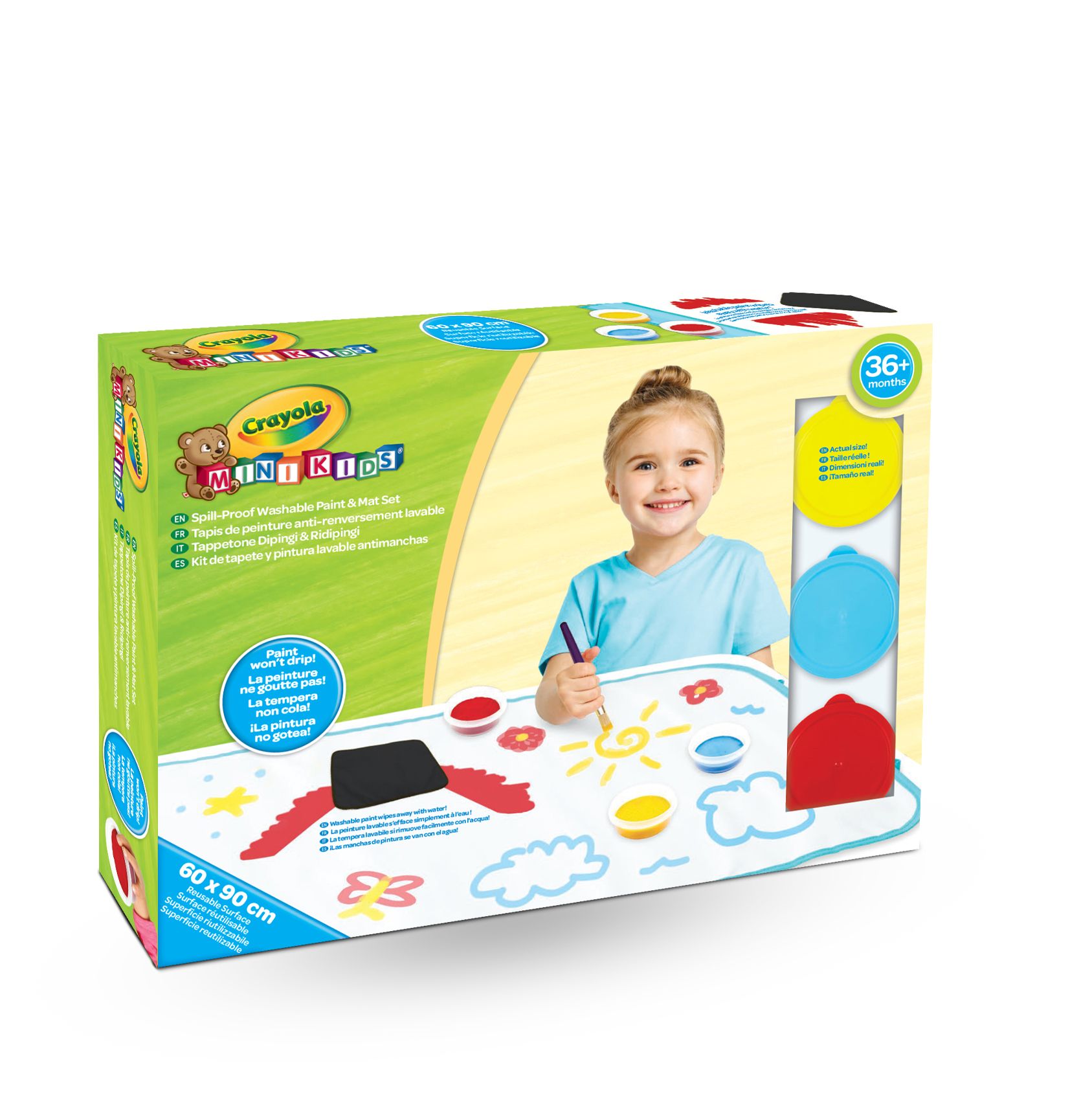 Crayola Morsbestendige Verfmat Set - 81-1486 - 3+ jaar - Unisex