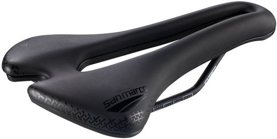 Selle San Marco ASPIDE Short Open-Fit Comfort Dynamic Wide L3 Zwart