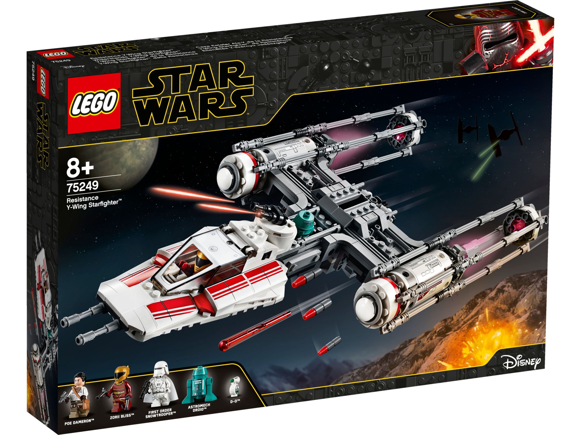 LEGO Star Wars 75249 Resistance Y-Wing Starfighter - Jongen - Zwart - Kunststof - 2019