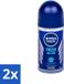 Nivea Fresh Active Roll-On Deodorant voor Mannen - 48 uur bescherming - 50 ml - 2 stuks