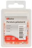 Ratio Ader Eindhuls Geïsoleerd 4mm Oranje - 100 Stuks