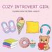 Cozy Introvert Girl Coloring Book: Relaxing and Cute Aesthetic Coloring Pages for Teens and Adults | Cozy Home Scenes, Self-Care Moments & Stress Relief