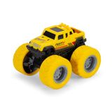 Dickie Toys - Monster Truck (1 auto) – kleine speelgoedauto voor kinderen vanaf 3 jaar met frictie-aandrijving en rubberen banden, willekeurige keuze uit 3 kleuren, elk 8,5 cm