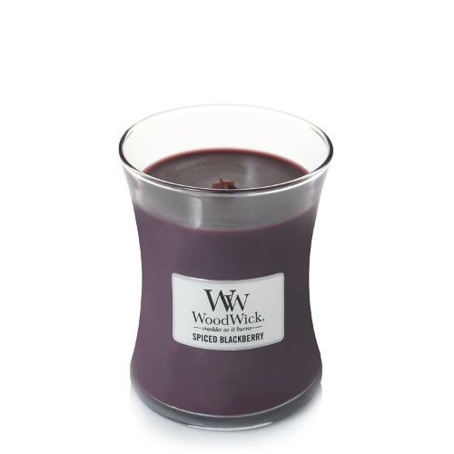 WoodWick 92078 Candle - Blackberry, Cinnamon, Vanilla - Violet - 1 pc