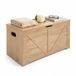 Merkloos Relaxdays Opbergbank - Lichtgrijs - 100x46x40 cm
