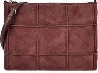 Coccinelle Leren schoudertas Best Check Embroidery Crossbody Bag Berry / Berry donkerpaars