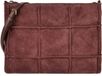 Coccinelle Leren schoudertas Best Check Embroidery Crossbody Bag Berry / Berry donkerpaars